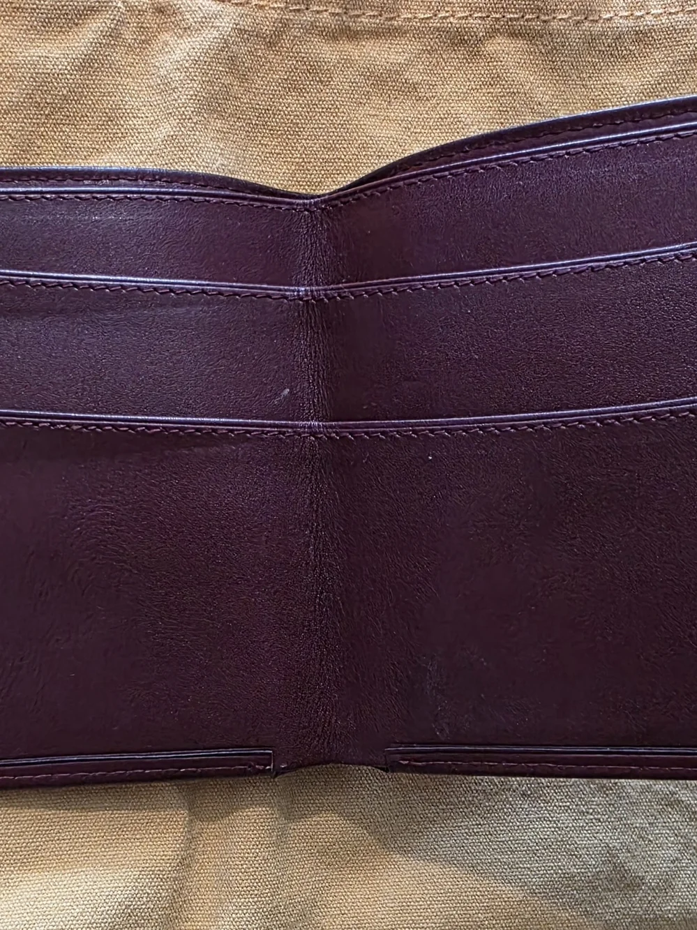 Cartier Paris Burgundy Leather Card Holder